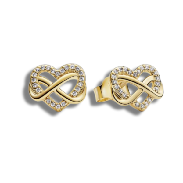 Pandora Earrings Heart-Gold Pandora Earrings Heart